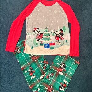 Disney Christmas Pajama Set- Mickey and Minnie